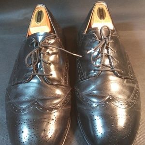 Hitchcock black Wingtips 9 6E